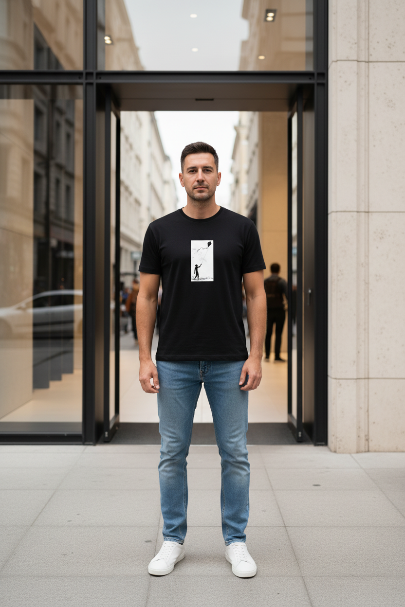 JIRŌ / Basic - Önü Baskılı (Erkek)